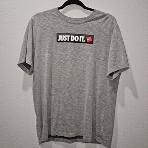 Nike Gray Men's T-Shirt Dri Fit